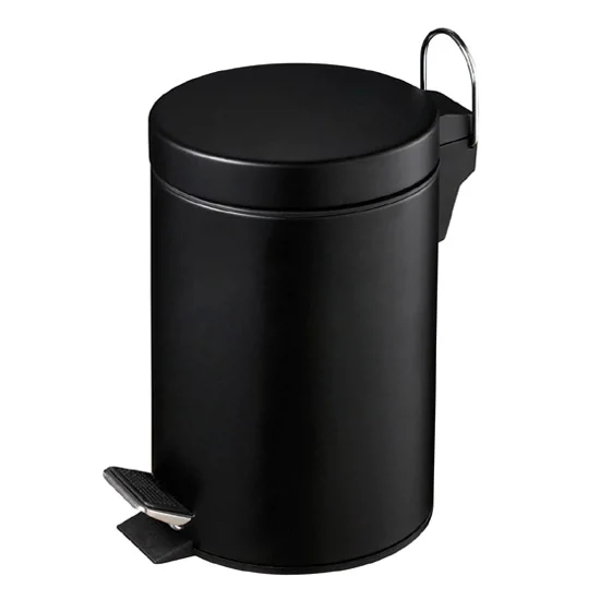 Matt Black 3 Litre Pedal Bin 3 Matt Black 3 Litre Pedal Bin