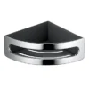 Keuco Elegance Corner Shower Basket - Chrome/Anthracite -Bathroom Accessories 11657010001 l