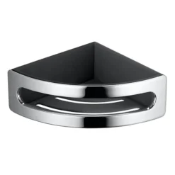 Keuco Elegance Corner Shower Basket - Chrome/Anthracite
