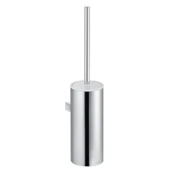 Keuco Moll Wall Mounted Toilet Brush & Holder - Chrome/White