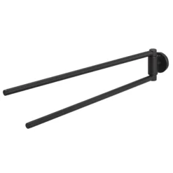 Tiger Urban Double Swivel Towel Rail - Black -Bathroom Accessories 1316330746 d1