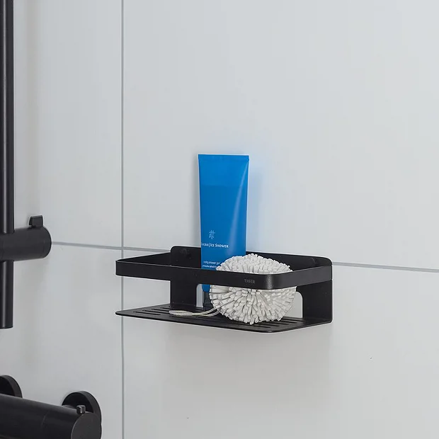 Tiger Caddy Small Shower Basket - Black 3 Tiger Caddy Small Shower Basket - Black