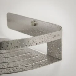 Tiger Caddy Small Corner Shower Basket - Brushed Stainless Steel -Bathroom Accessories 1400430946 d3