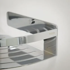Tiger Caddy Large Corner Shower Basket - Chrome -Bathroom Accessories 1400630346 d3