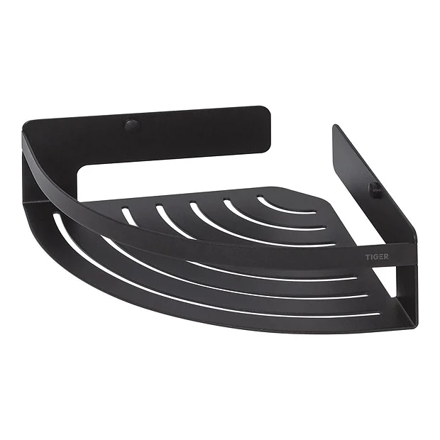 Tiger Caddy Large Corner Shower Basket - Black 6 Tiger Caddy Large Corner Shower Basket - Black - Image 4