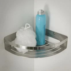 Tiger Caddy Large Corner Shower Basket - Brushed Stainless Steel -Bathroom Accessories 1400630946 d3