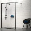 Tiger Caddy Shower Basket/Towel Rail - Black