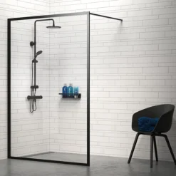 Tiger Caddy Shower Basket/Towel Rail - Black