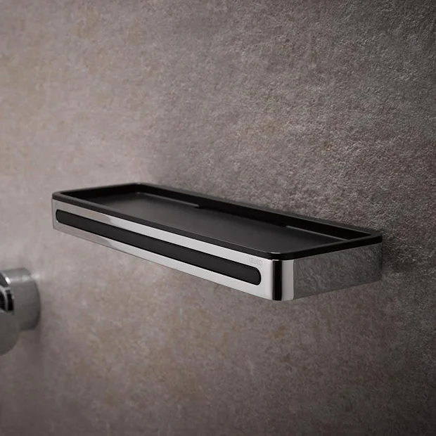 Keuco Plan Shower Basket With Integrated Squeegee - Chrome/Dark Grey 5 Keuco Plan Shower Basket With Integrated Squeegee - Chrome/Dark Grey - Image 3