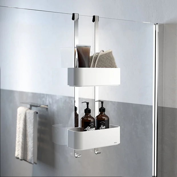 Tiger 2-Store Hanging Shower Rack - White 7 Tiger 2-Store Hanging Shower Rack - White - Image 5