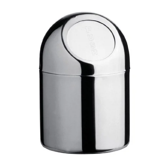 Stainless Steel 1.35 Litre Mini Push Top Bin 3 Stainless Steel 1.35 Litre Mini Push Top Bin