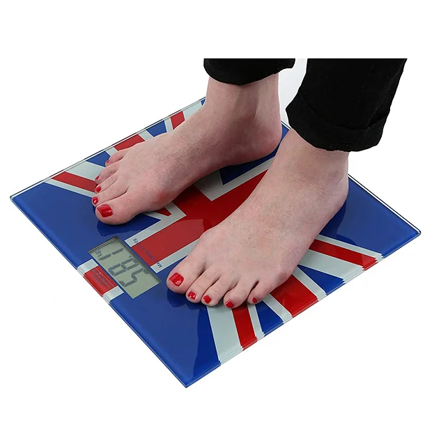 Union Jack Tempered Glass Bathroom Scale 2 Union Jack Tempered Glass Bathroom Scale