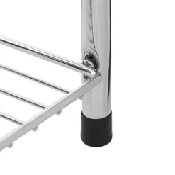 Chrome 3 Tier Bathroom Stand Small/Narrow - Freestanding