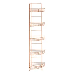 5 Tier Copper Finish Corner Storage Rack -Bathroom Accessories 1600979 d1