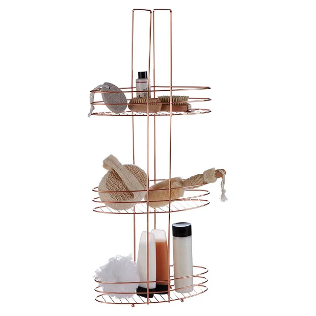 3 Tier Copper Plated Storage Rack 5 3 Tier Copper Plated Storage Rack - Image 3