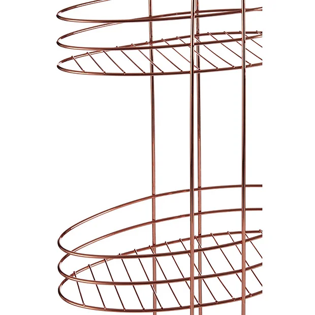 3 Tier Copper Plated Storage Rack 6 3 Tier Copper Plated Storage Rack - Image 4