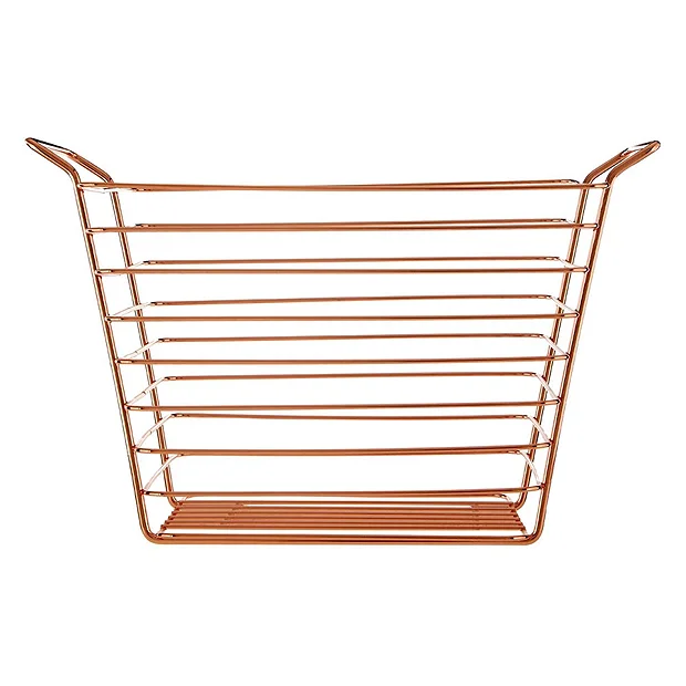 Shine Copper Plated Wire Basket 5 Shine Copper Plated Wire Basket - Image 3