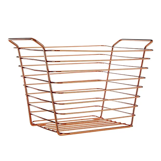 Shine Copper Plated Wire Basket 4 Shine Copper Plated Wire Basket - Image 2