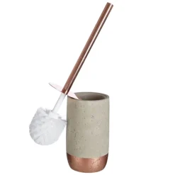Neptune Toilet Brush Holder - Concrete & Copper -Bathroom Accessories 1601635 d1