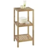 Wenko Norway 3 Tier Household & Bath Shelf - Walnut Wood -Bathroom Accessories 18617100l