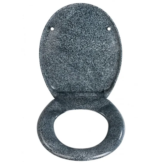 Wenko Ottana Premium Soft Close Toilet Seat - Granite 5 Wenko Ottana Premium Soft Close Toilet Seat - Granite - Image 3