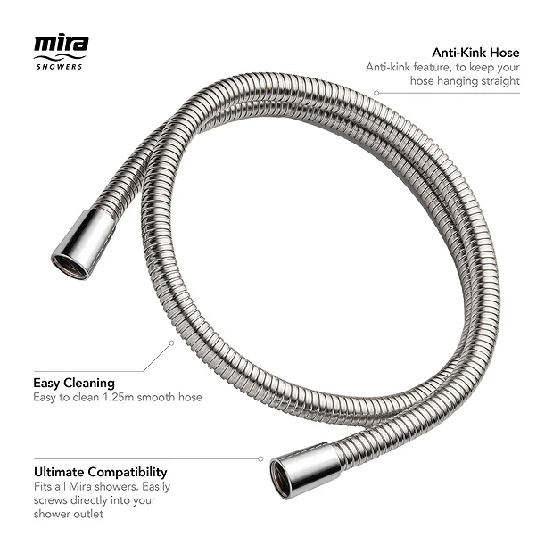 Mira 1.25m Logic Metal Shower Hose 5 Mira 1.25m Logic Metal Shower Hose - Image 3