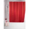 Wenko Plain Red Polyester Shower Curtain - W1800 X H2000mm -Bathroom Accessories 20037100l