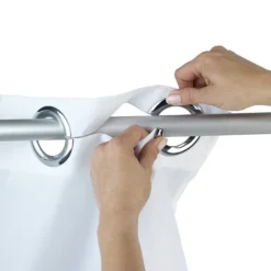 Wenko Flamingo Flex Polyester Shower Curtain - W1800 X H2000mm -Bathroom Accessories 22493100 d1