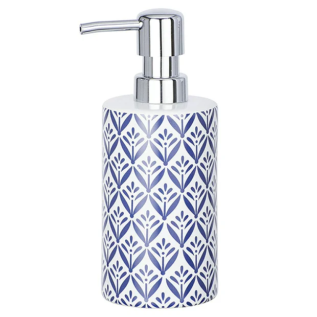 Wenko Lorca Blue Ceramic Soap Dispenser 3 Wenko Lorca Blue Ceramic Soap Dispenser