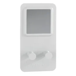 Wenko Ampio White Razor Holder With Mirror -Bathroom Accessories 23489100 d1