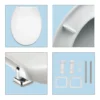 Bemis Buxton Toilet Seat With Adjustable Chrome Hinges 2 Bemis Buxton Toilet Seat With Adjustable Chrome Hinges -Bathroom Accessories 2850cpt000 d3