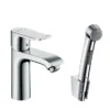 Hansgrohe Metris Single Lever Basin Mixer 100 With Bidet Spray And 160cm Shower Hose 1 Hansgrohe Metris Single Lever Basin Mixer 100 With Bidet Spray And 160cm Shower Hose -Bathroom Accessories 31285000 l