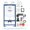 Grohe Rapid SL 1.13m Low Noise 3 In 1 Set Support Frame For Wall Hung WC -Bathroom Accessories 38721001 d3