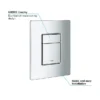 Grohe Skate Cosmopolitan WC Wall Flush Plate -Bathroom Accessories 38732000 d5