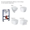 Grohe Rapid SL 0.82m 3 In 1 Set Low Noise Support Frame For Wall Hung WC -Bathroom Accessories 38773000 d2
