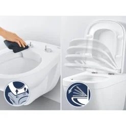 Grohe Euro Soft Close Toilet Seat With Quick Release -Bathroom Accessories 39493000 d3