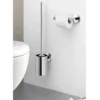Zack Scala Stainless Steel Wall Mounted Toilet Brush + Mount Adhesive