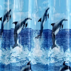 Aqualona Dolphins PEVA Shower Curtain - W1800 X H1800mm