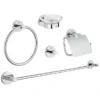 Grohe Essentials 5-in-1 Master Bathroom Accessories Set - Chrome -Bathroom Accessories 40344001 l