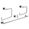 Grohe Essentials Cube 4-in-1 Master Bathroom Accessories Set -Bathroom Accessories 40778001 l