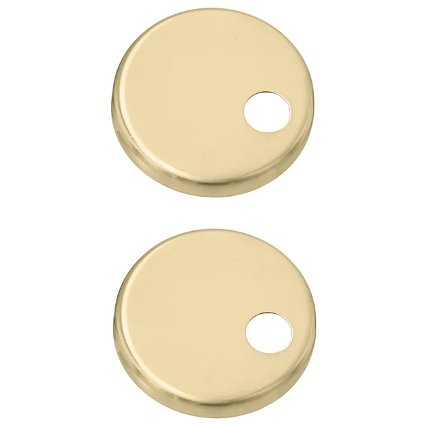Alaska Brushed Brass Hinge Cover Set 3 Alaska Brushed Brass Hinge Cover Set
