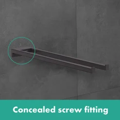 Hansgrohe AddStoris Double Towel Holder - Matt Black 8 Hansgrohe AddStoris Double Towel Holder - Matt Black -Bathroom Accessories 41770670 l 1