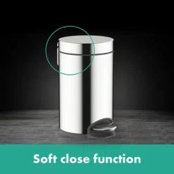 Hansgrohe AddStoris Chrome 3 Litre Pedal Bin 8 Hansgrohe AddStoris Chrome 3 Litre Pedal Bin -Bathroom Accessories 41775000 l3
