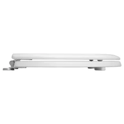 Bemis - Model 5000CP Toilet Seat With Chrome Hinges - White -Bathroom Accessories 5000cp000 d1n
