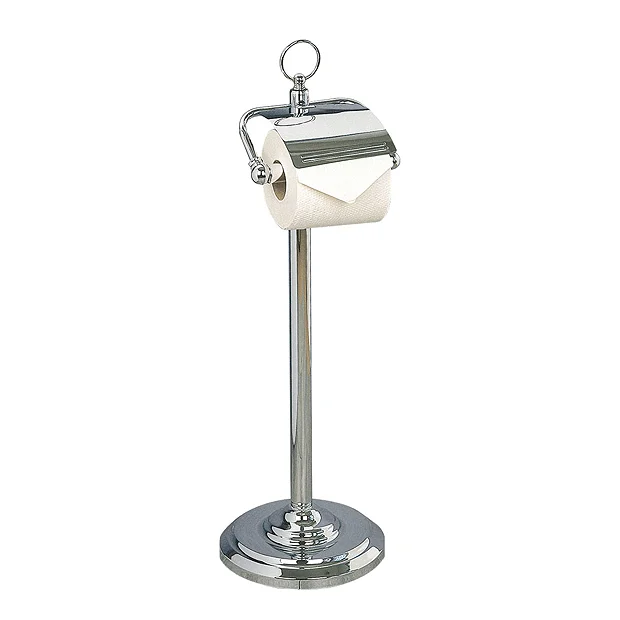 Miller - Classic Freestanding Toilet Roll Holder With Lid 3 Miller - Classic Freestanding Toilet Roll Holder With Lid