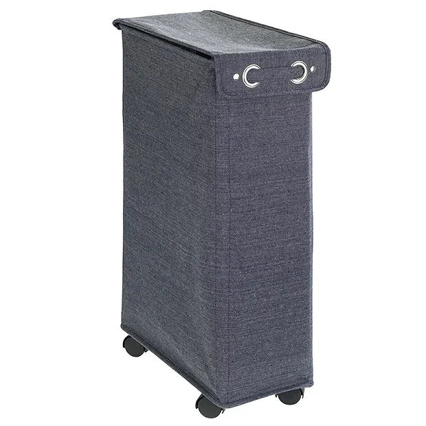 Wenko Corno Prime Blue Laundry Bin With Lid 4 Wenko Corno Prime Blue Laundry Bin With Lid - Image 2