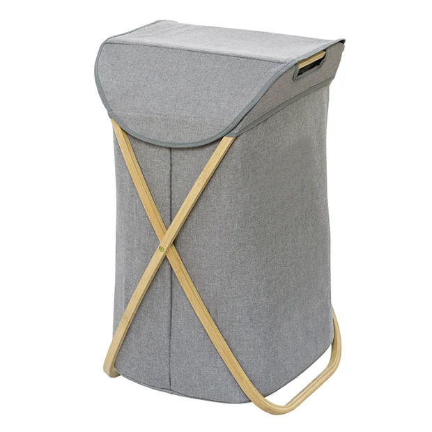 Wenko Bahari Bamboo Foldable Laundry Bin 4 Wenko Bahari Bamboo Foldable Laundry Bin - Image 2