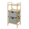Wenko Bahari Bamboo Shelf Unit With 2 Drawers -Bathroom Accessories 62212100 d1