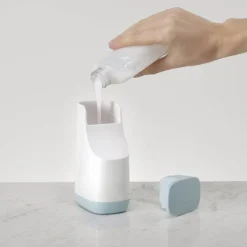 Joseph Joseph Slim Compact Soap Dispenser - White/Blue -Bathroom Accessories 70503 d3