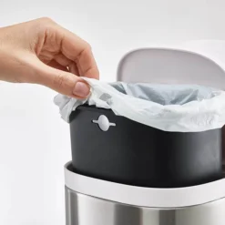 Joseph Joseph Split 6L Stainless Steel Bathroom Recycling Bin -Bathroom Accessories 70520 d3